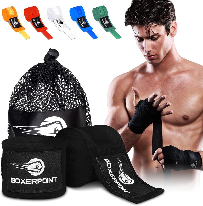 BOXERPOINT 180" Ringside Boxing Wraps for Men & Women - Breathable Hand Wraps for Boxing, Muay Thai, Kickboxing, MMA Gear - Image 1